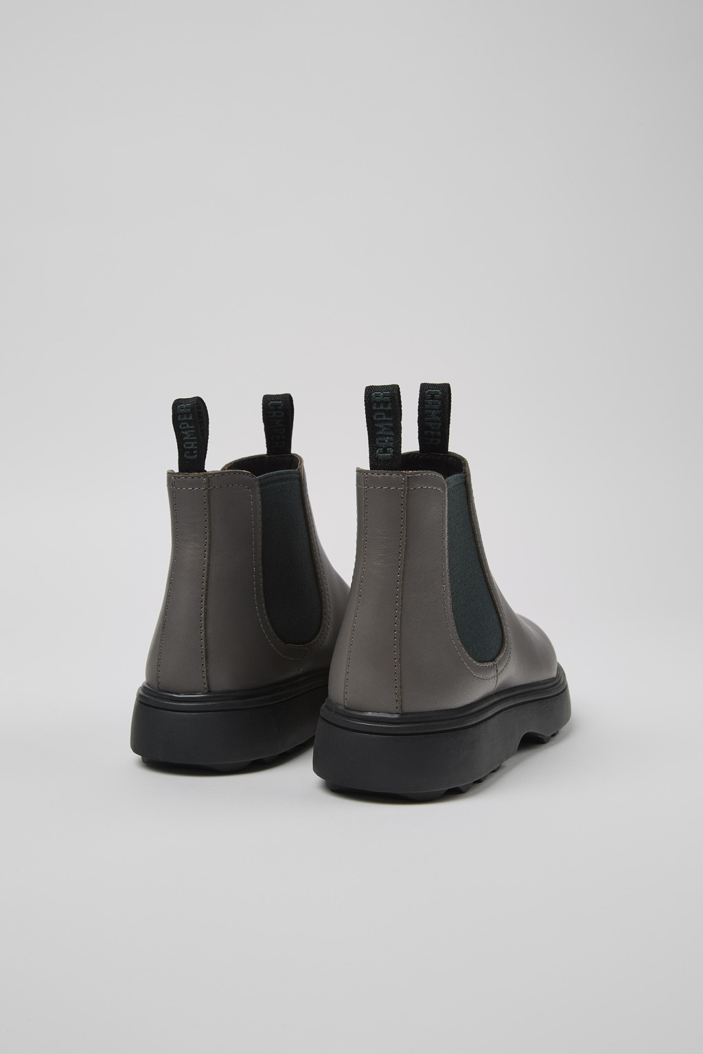 Norte Grey leather boots for kids - Image 3