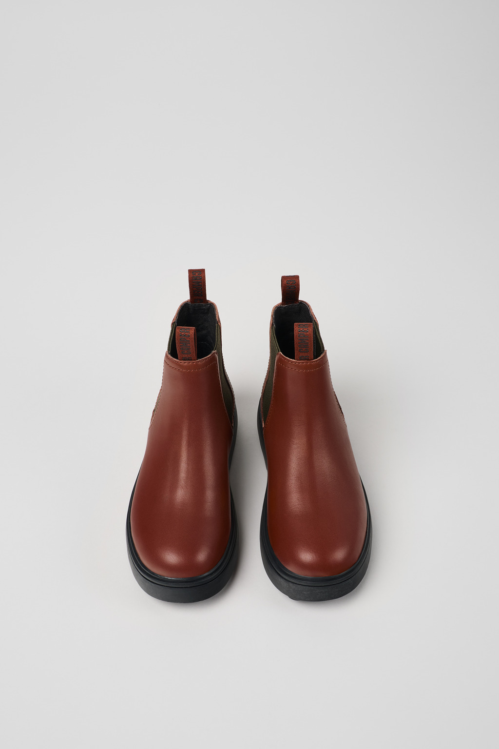 Norte Brown-red leather boots for kids - Image 4