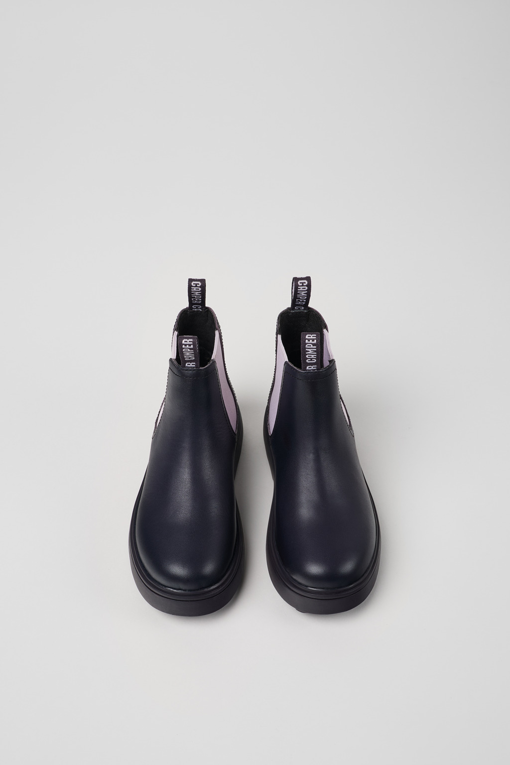 Norte Purple leather boots for kids - Image 4