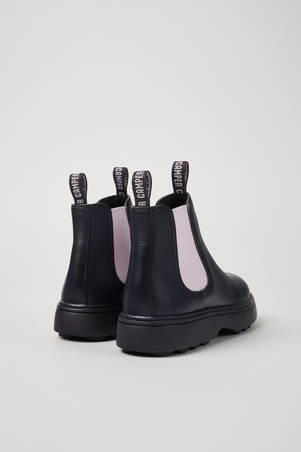 Norte Purple leather boots for kids - Image 3