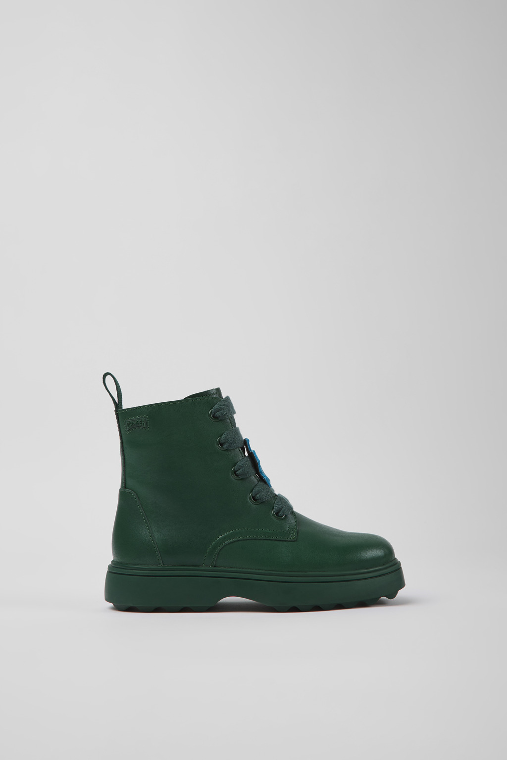 Twins Green leather ankle boots for kids - Image 2