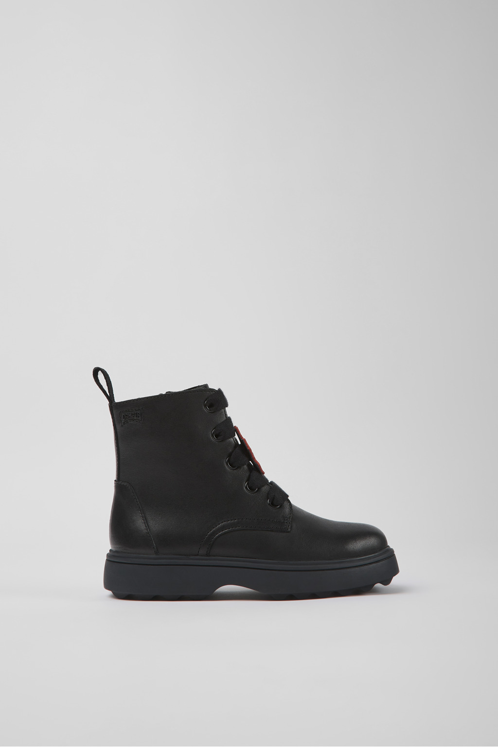 Twins Black leather ankle boots for kids - Image 2