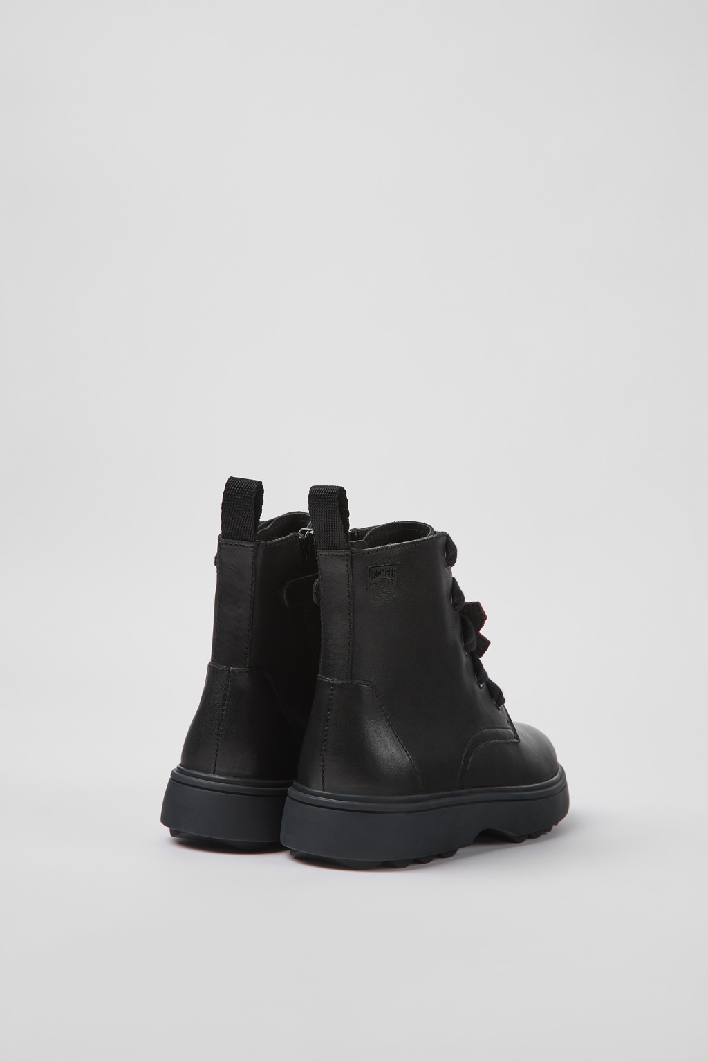 Twins Black leather ankle boots for kids - Image 3