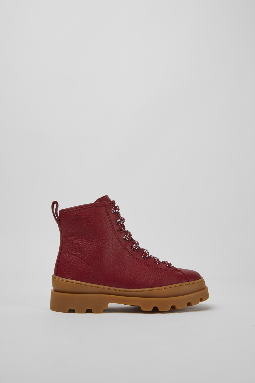 Brutus Red lace up leather boots - Image 2
