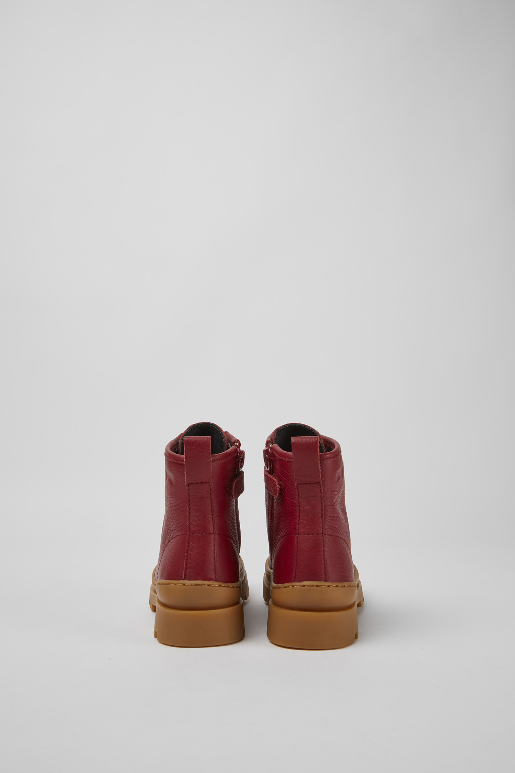 Brutus Red lace up leather boots - Image 3