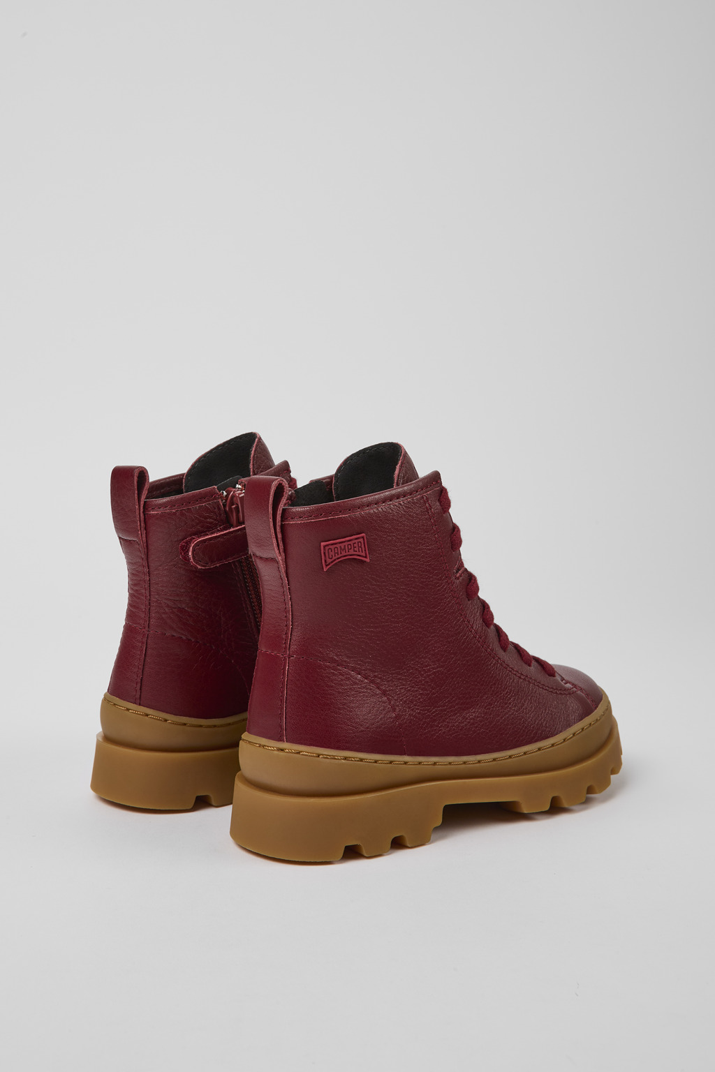 Brutus Burgundy leather lace-up boots - Image 3
