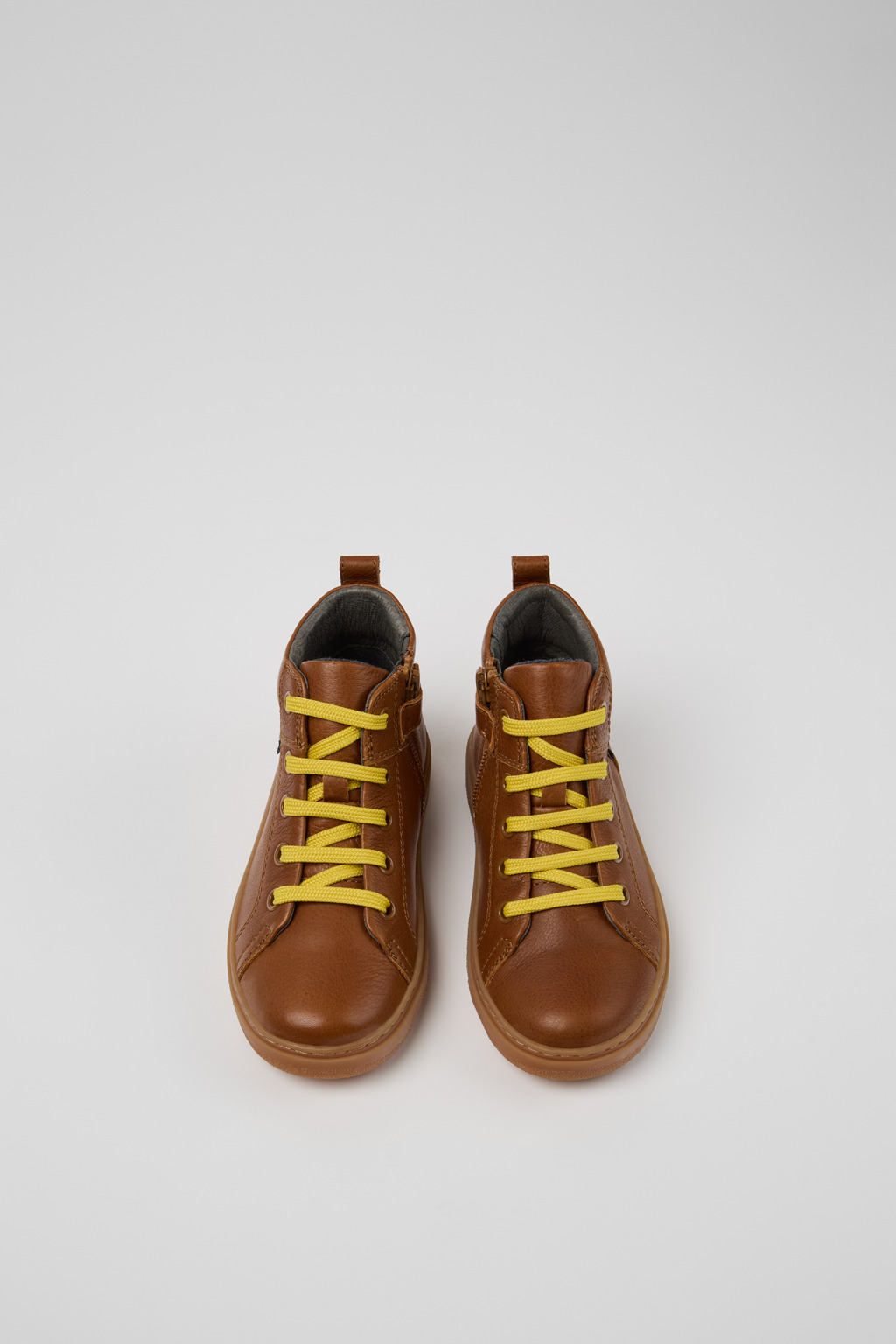 Kiddo Brown Leather Ankle Boots for Kids. - Image 4