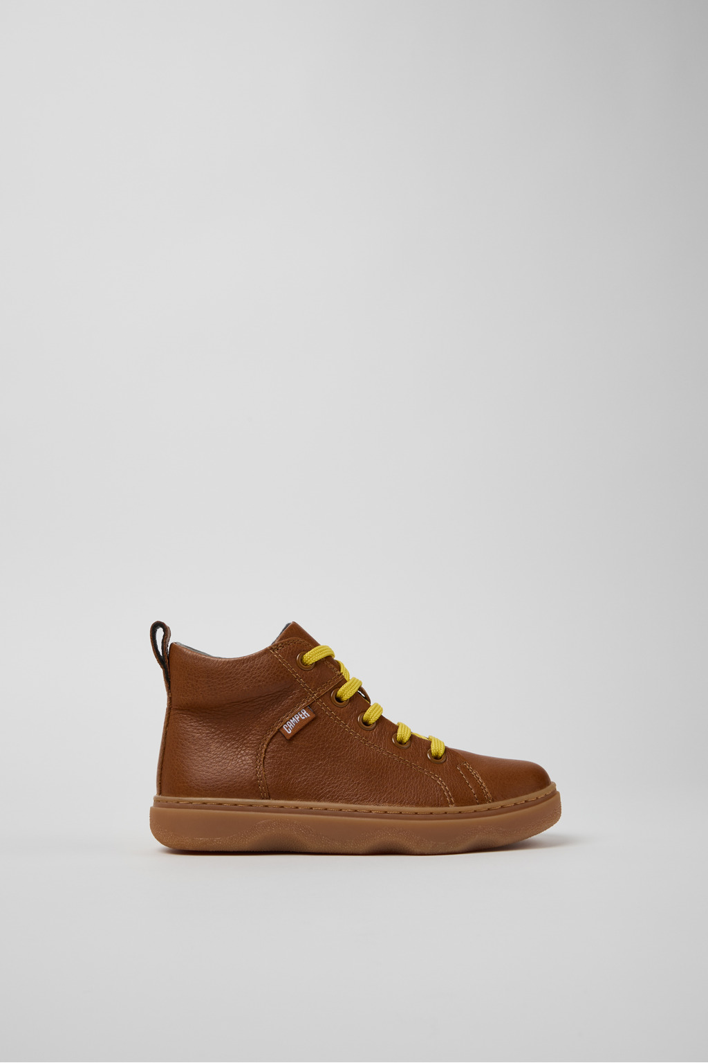 Kiddo Brown Leather Ankle Boots for Kids. - Image 2