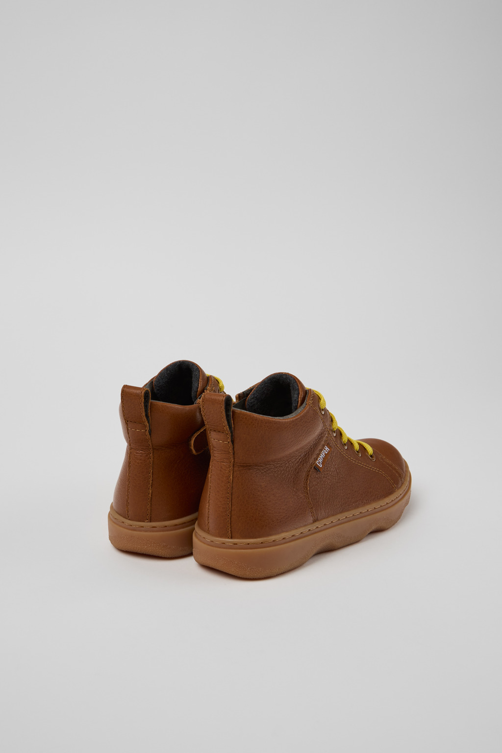 Kiddo Brown Leather Ankle Boots for Kids. - Image 3