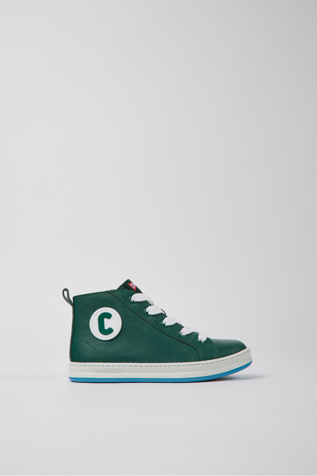 Runner Green leather sneakers for kids - Image 2