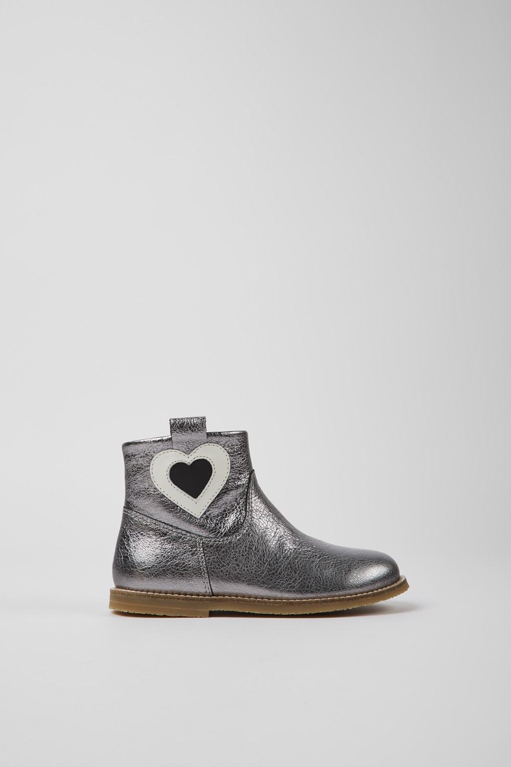 Twins Silver leather zip-up boots - Image 2