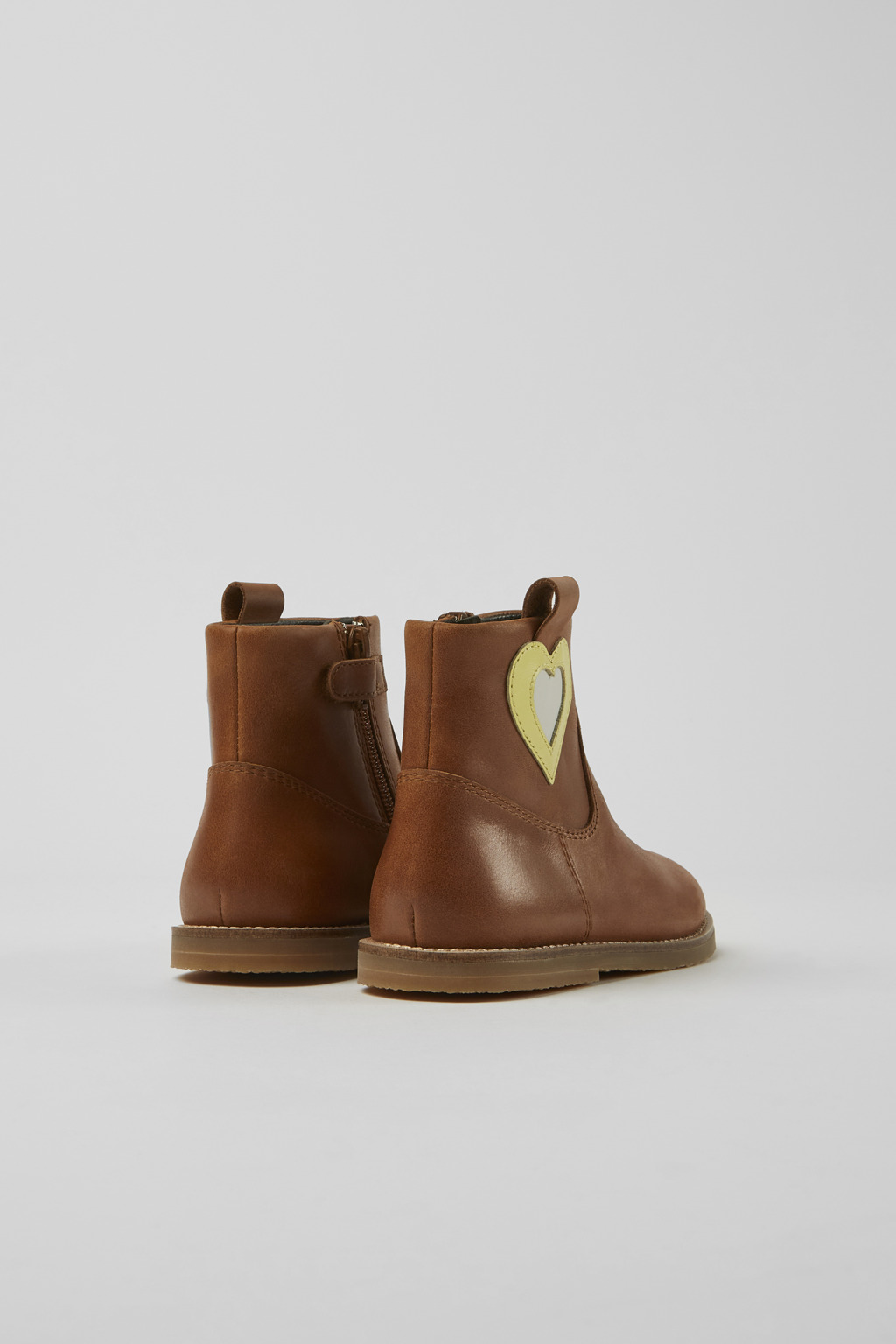 Twins Brown leather zip-up boots - Image 3