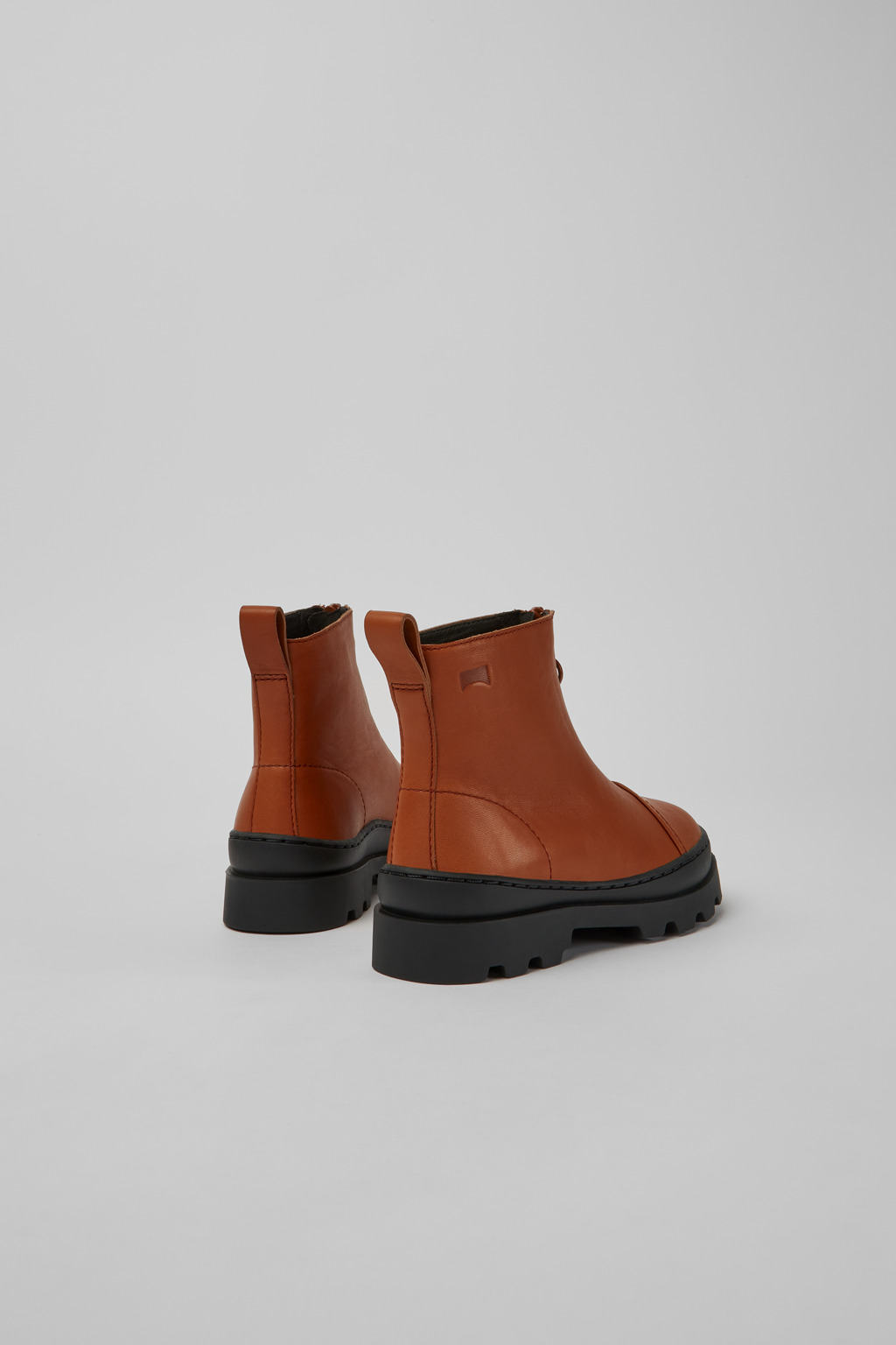 Brutus Brown zip up leather boots - Image 3