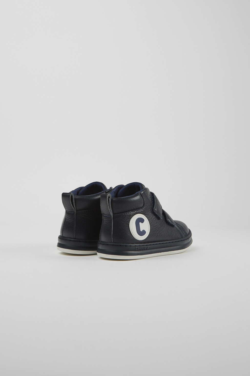 Runner Dark blue leather sneakers - Image 3
