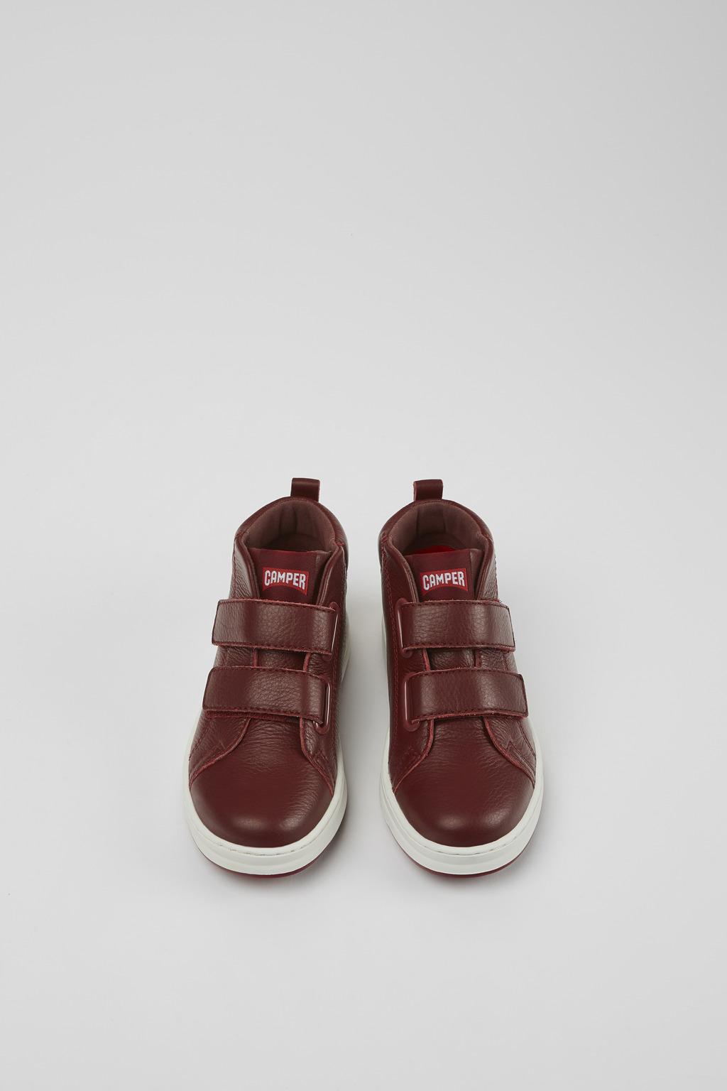 Runner Burgundy and white leather sneakers - Image 4