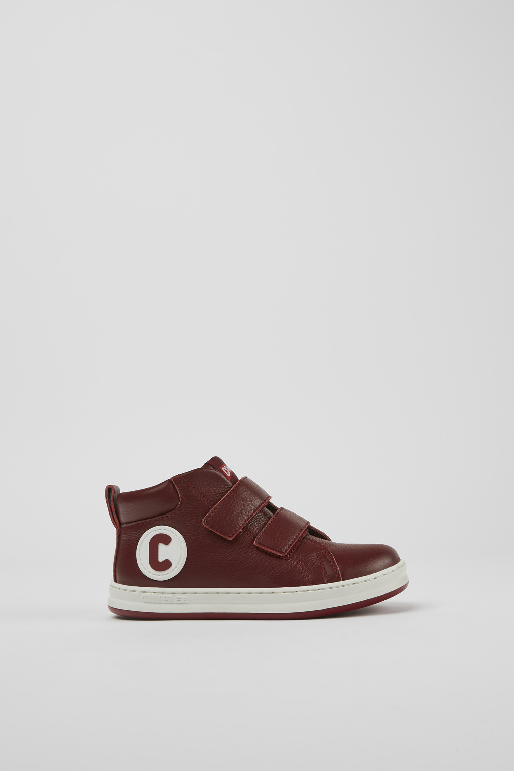 Runner Burgundy and white leather sneakers - Image 2