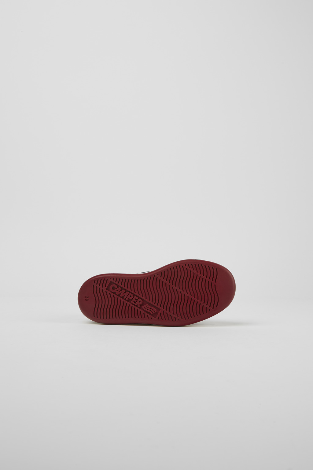 Runner Burgundy and white leather sneakers - Image 5