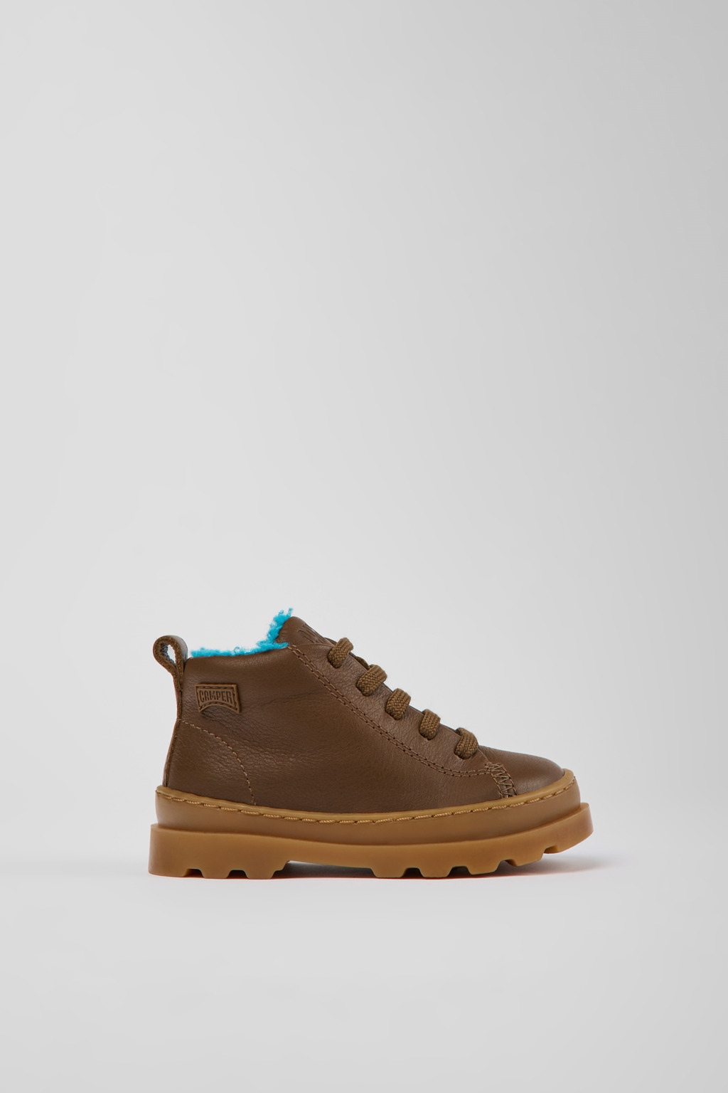 Brutus Brown leather ankle boots for kids - Image 2