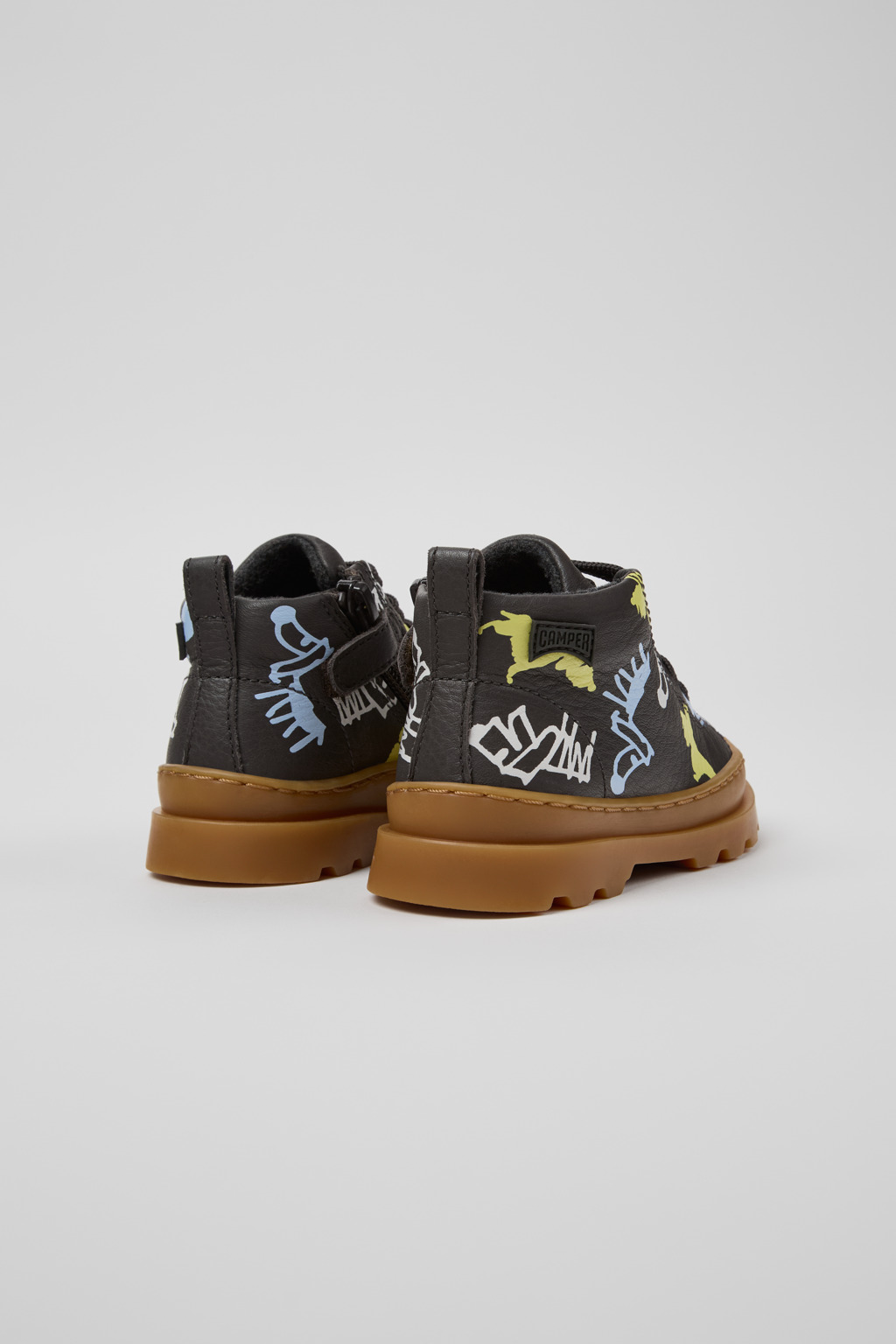 Twins Multicolor leather ankle boots for kids - Image 3