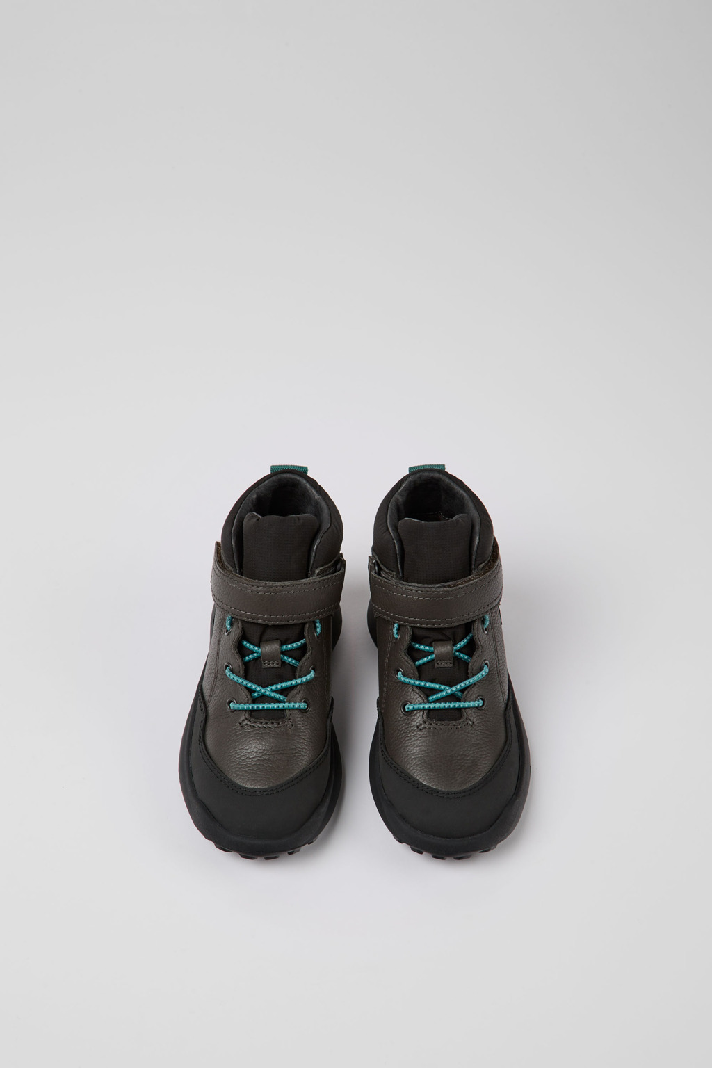 CRCLR PrimaLoft® Grey leather and textile ankle boots - Image 4