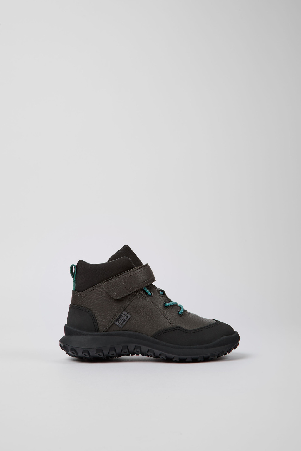CRCLR PrimaLoft® Grey leather and textile ankle boots - Image 2