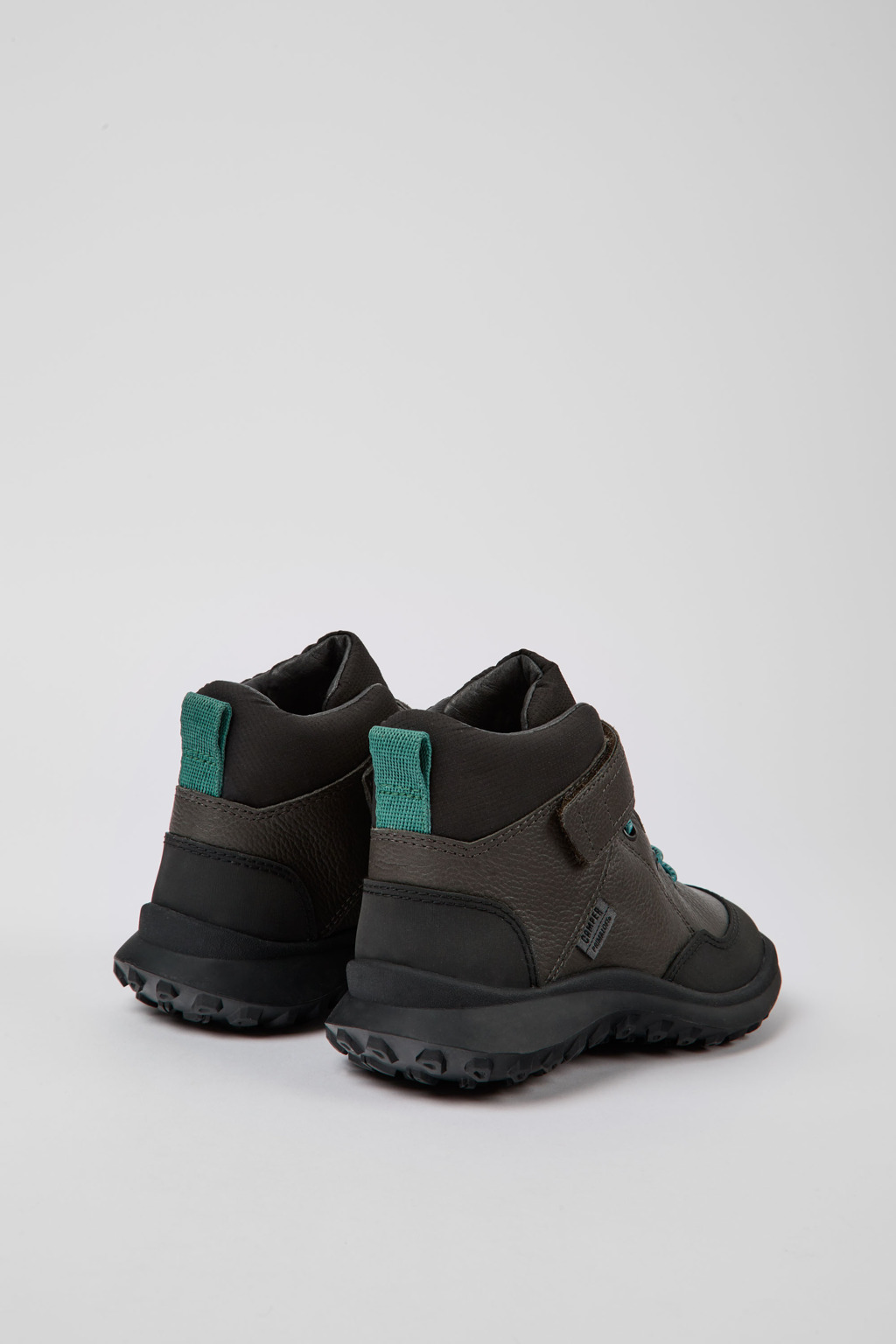 CRCLR PrimaLoft® Grey leather and textile ankle boots - Image 3