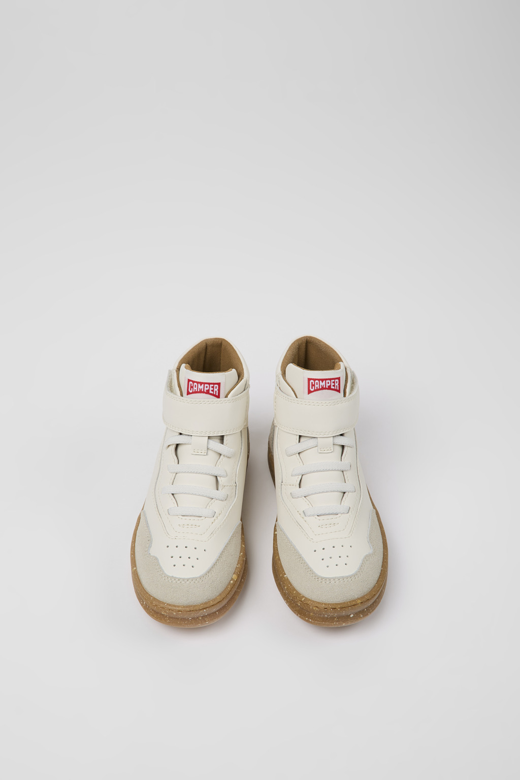 Runner White leather and nubuck ankle boots for kids - Image 4