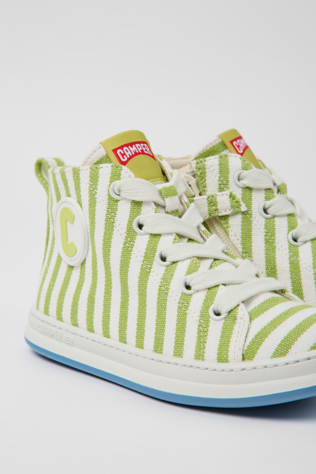 Runner Green and white textile sneakers for kids
