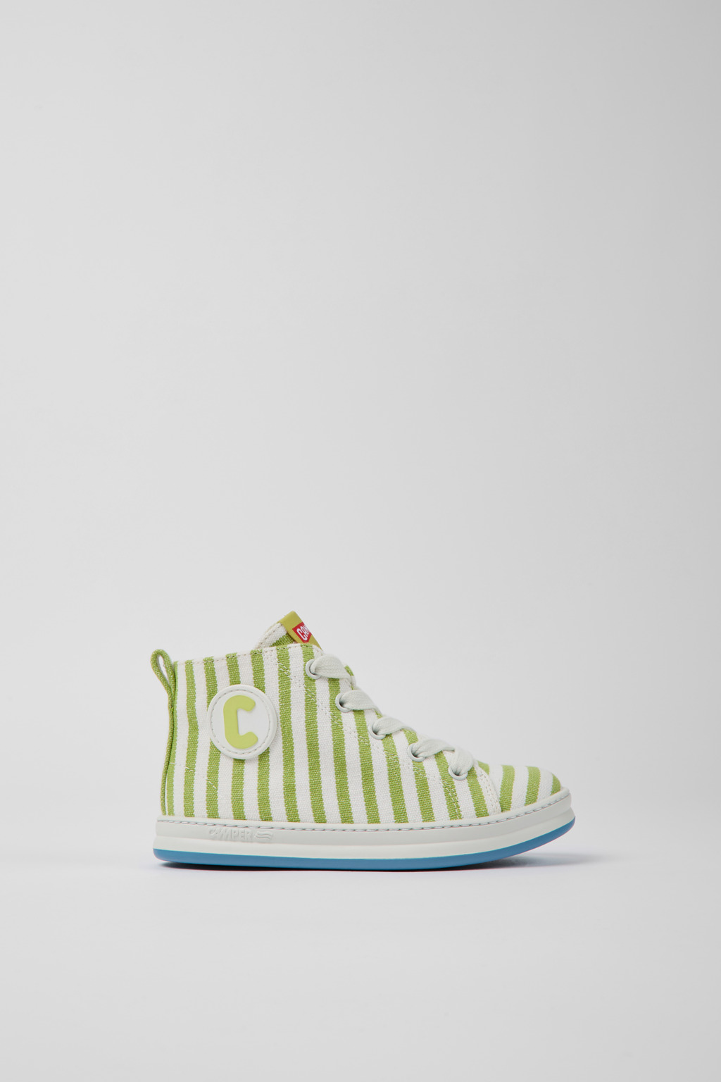 Runner Green and white textile sneakers for kids - Image 2