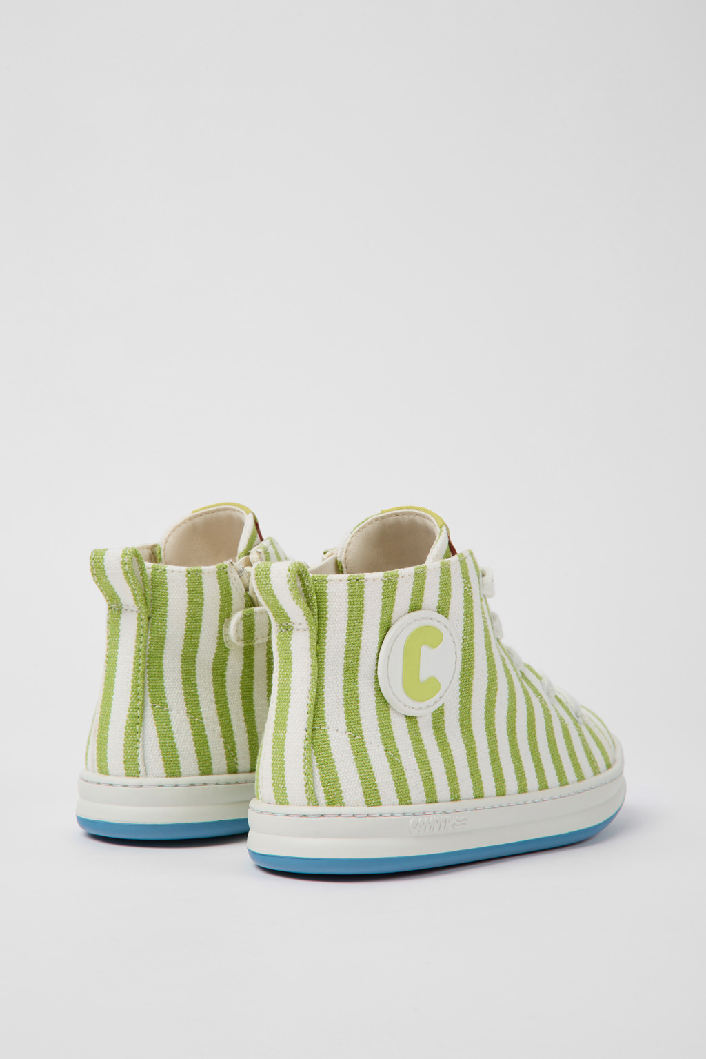Runner Green and white textile sneakers for kids - Image 3