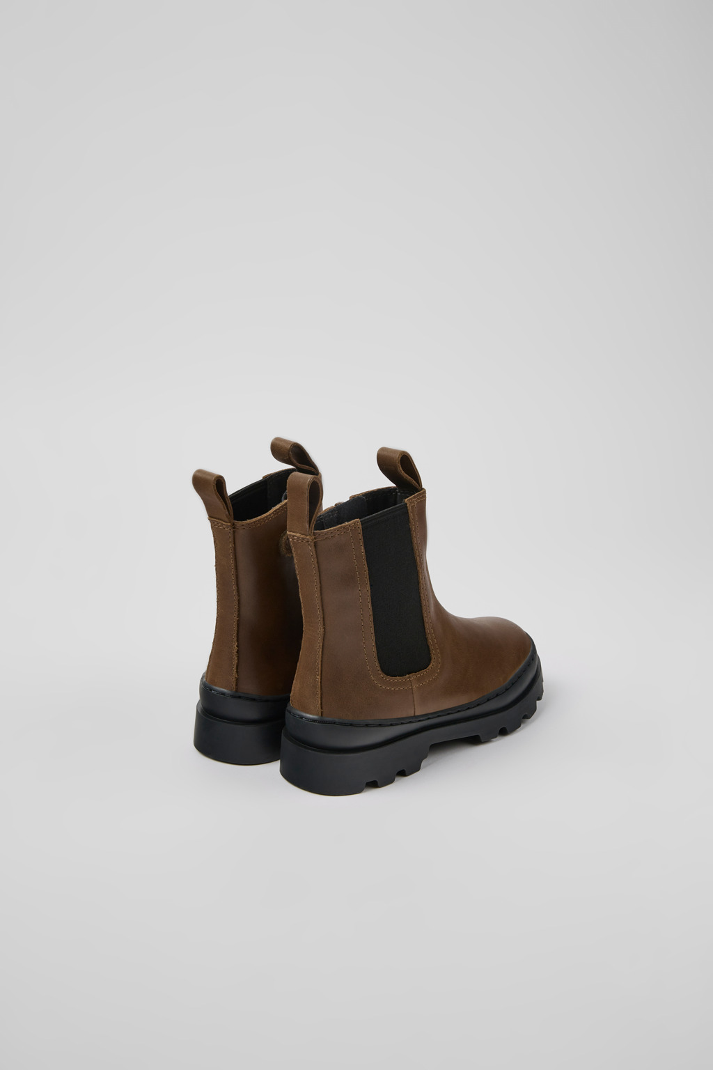 Brutus Brown leather Chelsea boots for kids - Image 3