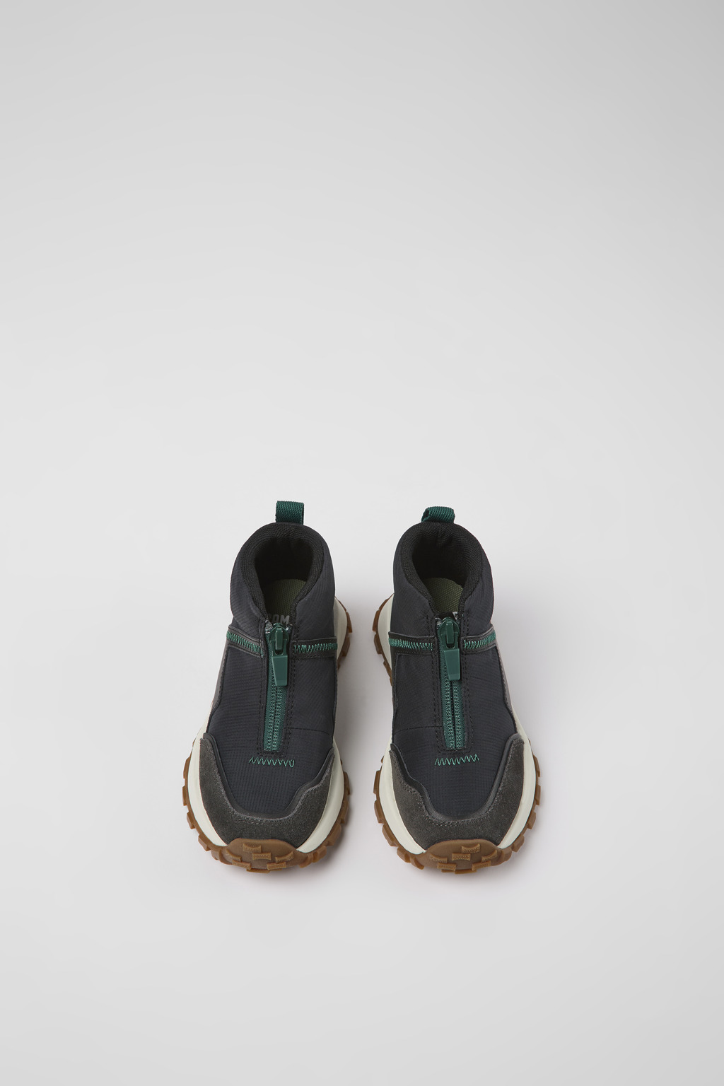 Drift Trail Black textile and leather sneakers for kids - Image 4