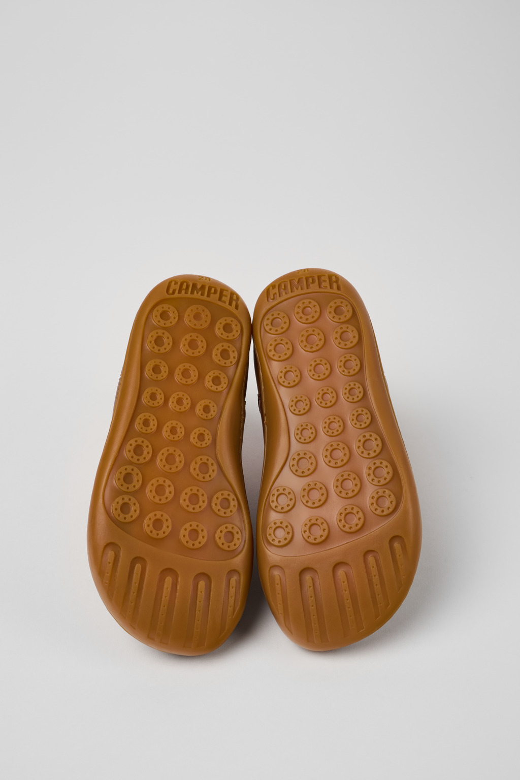 Peu Brown leather ankle boots for kids - Image 5