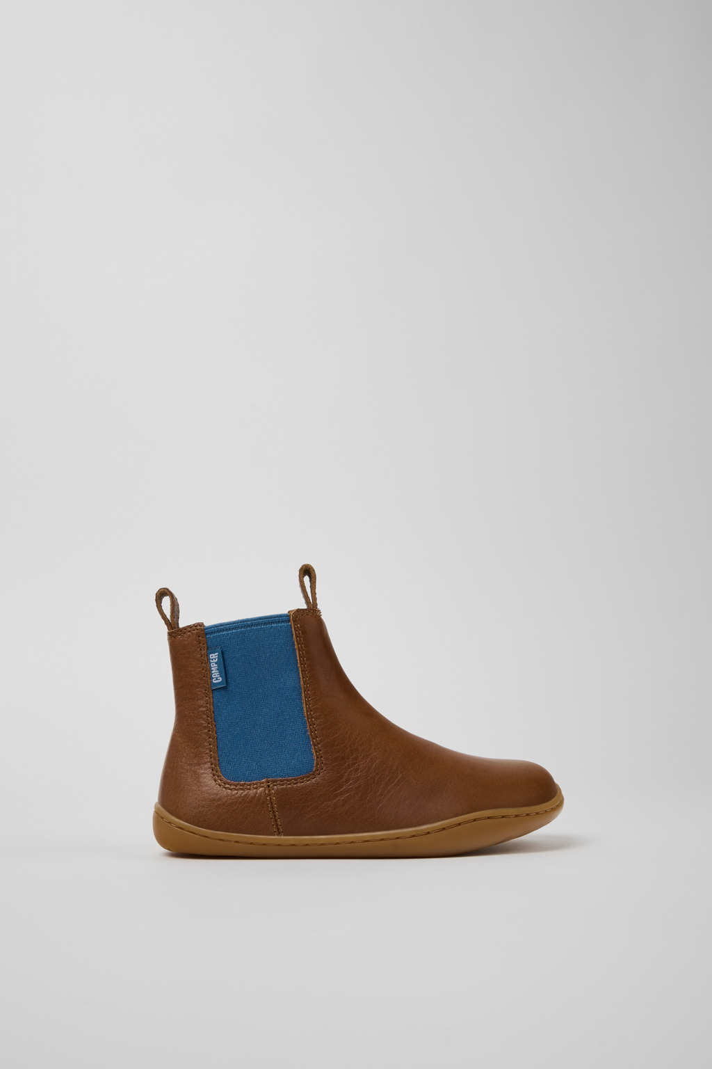 Twins Brown Leather Ankle Boots for Kids. - Image 2