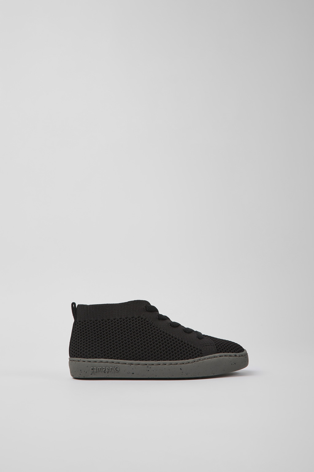 Peu Touring Black textile ankle boots for kids - Image 2