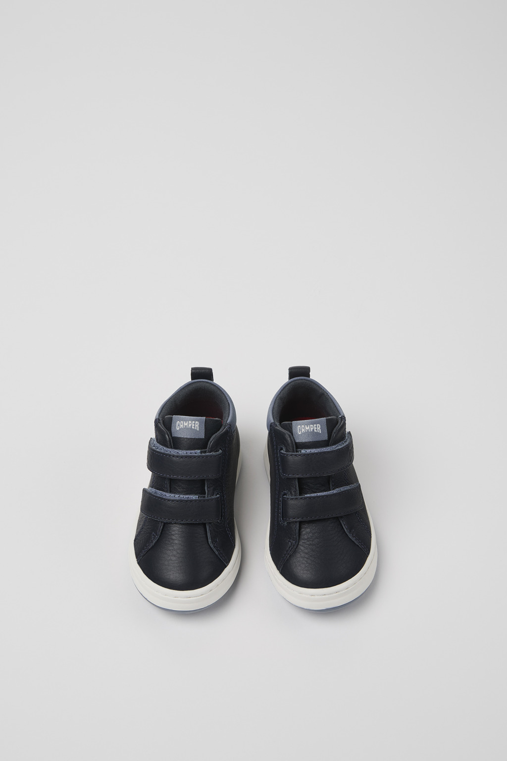Runner Blue and gray leather sneakers for kids - Image 4