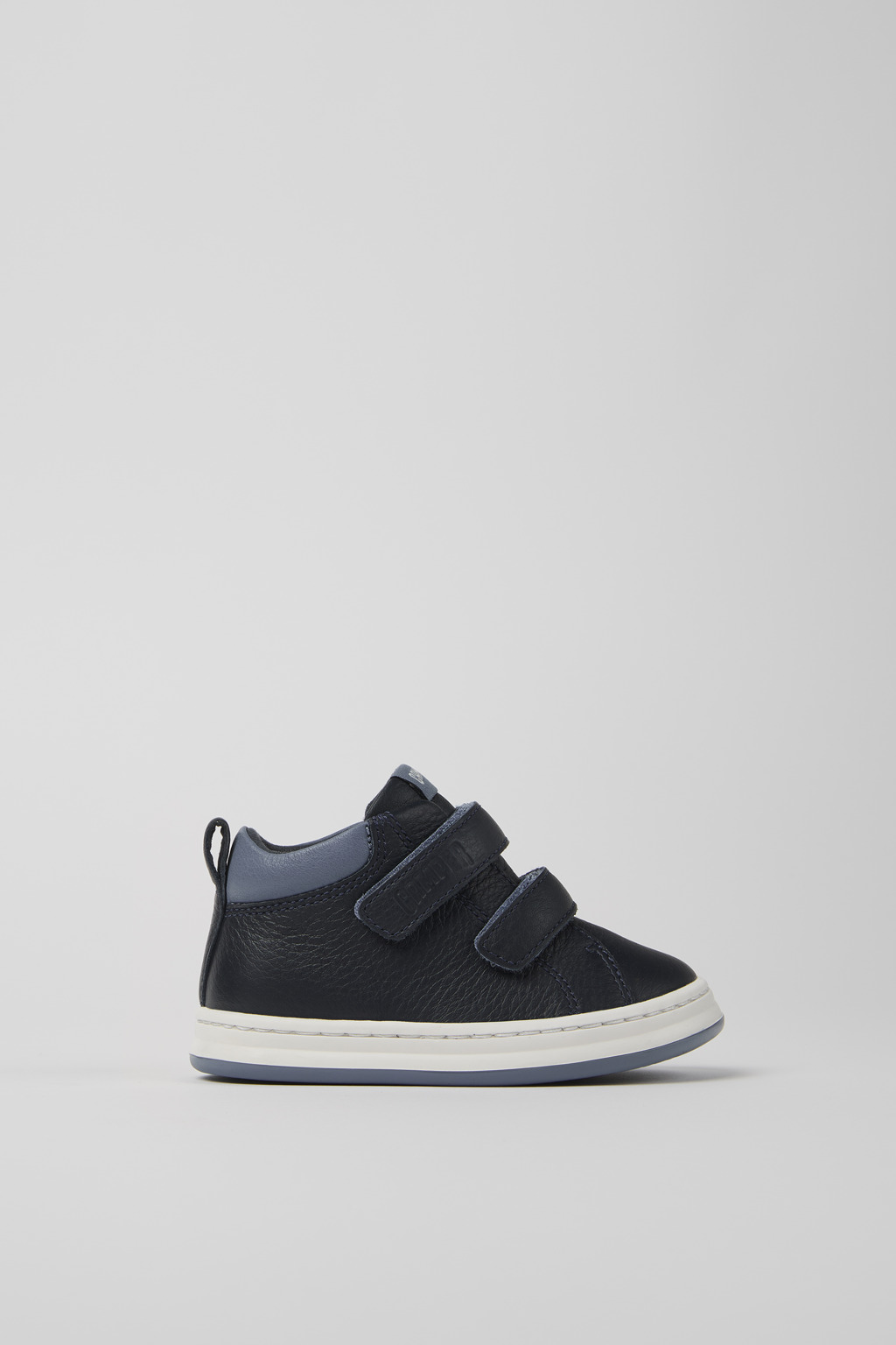Runner Blue and gray leather sneakers for kids - Image 2