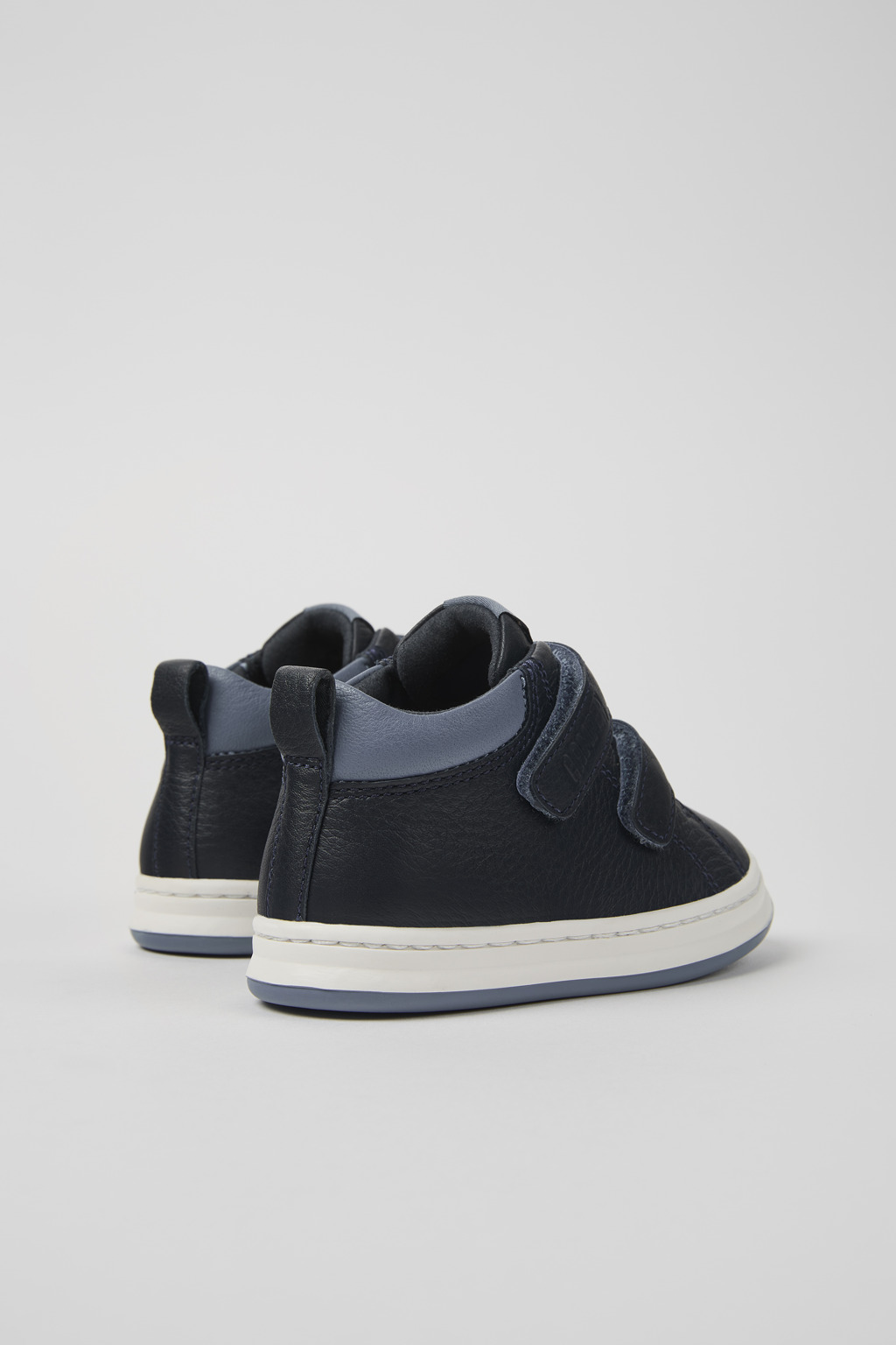 Runner Blue and gray leather sneakers for kids - Image 3