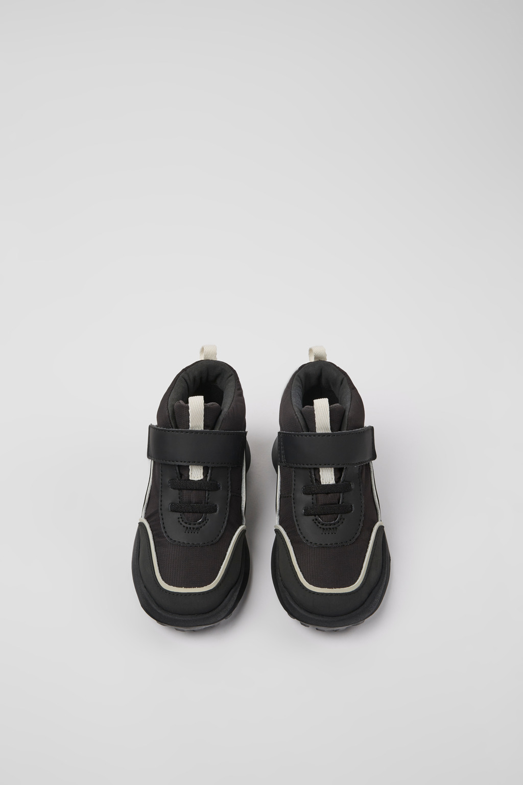 CRCLR Black textile and leather ankle boots for kids - Image 4