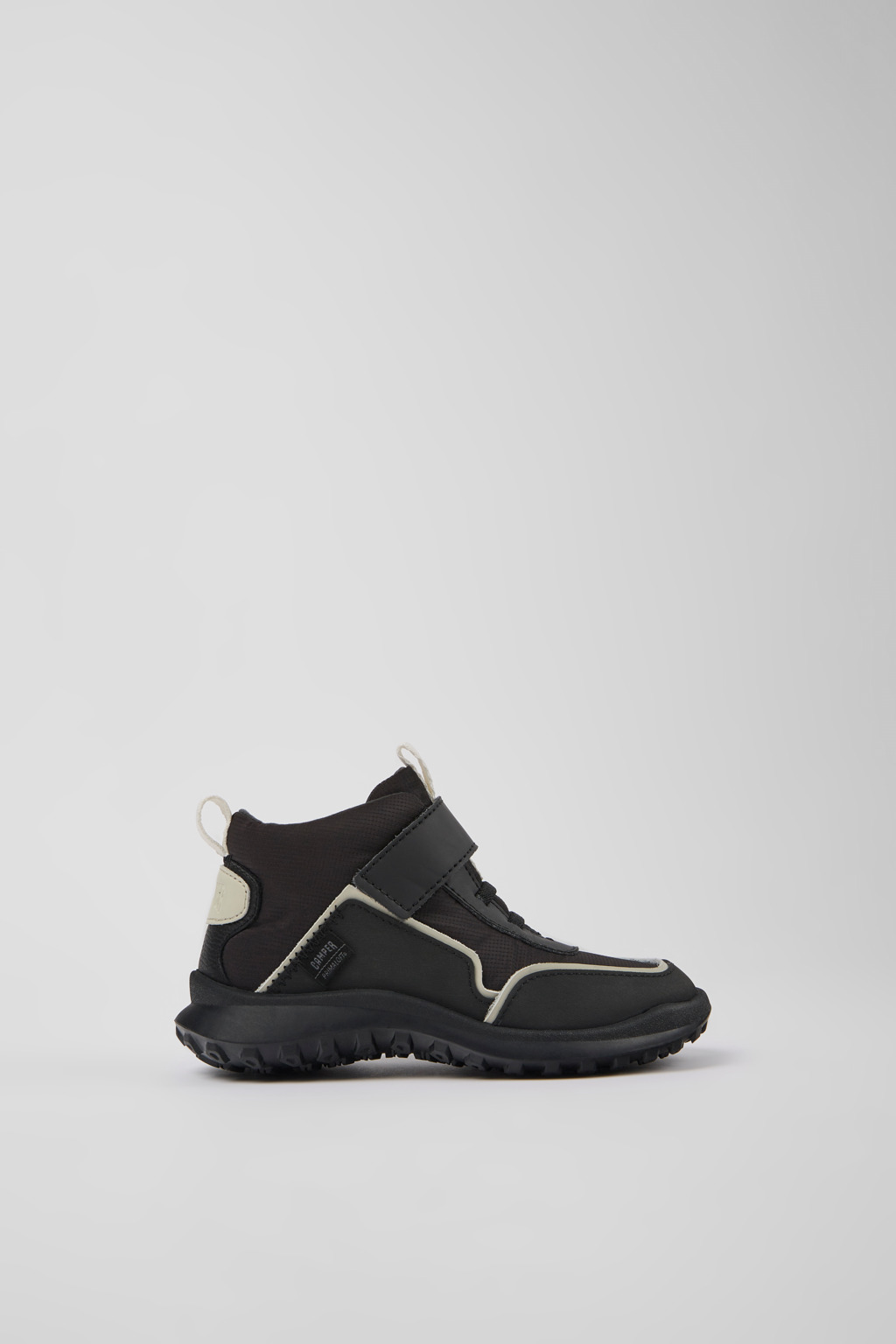 CRCLR Black textile and leather ankle boots for kids - Image 2