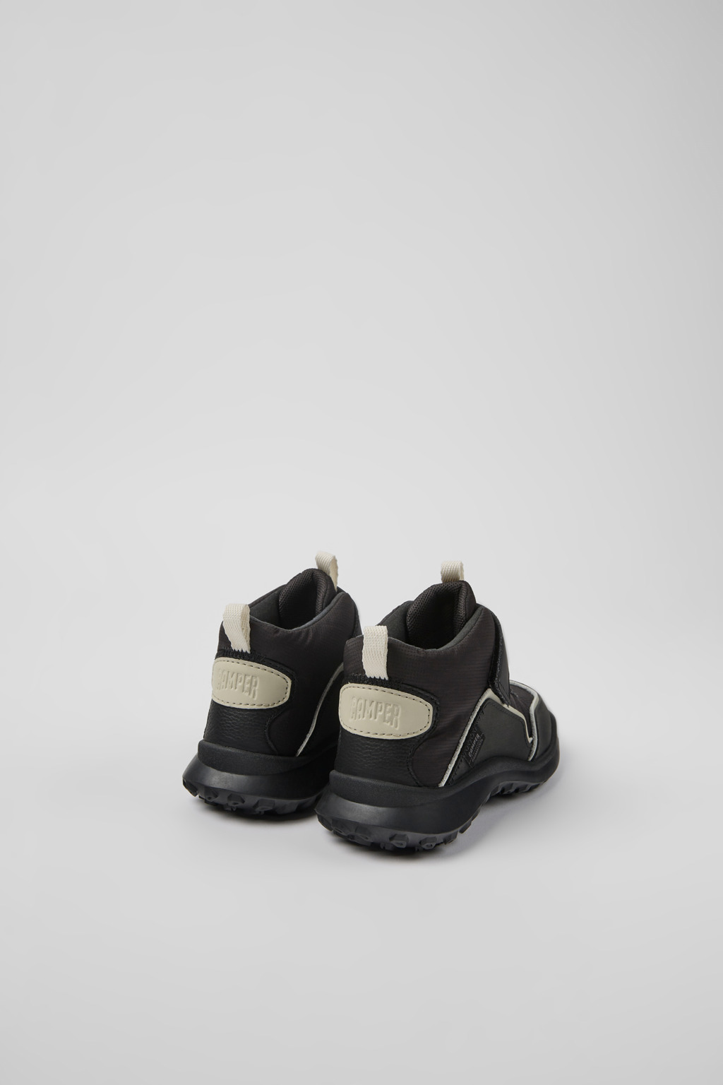 CRCLR Black textile and leather ankle boots for kids - Image 3