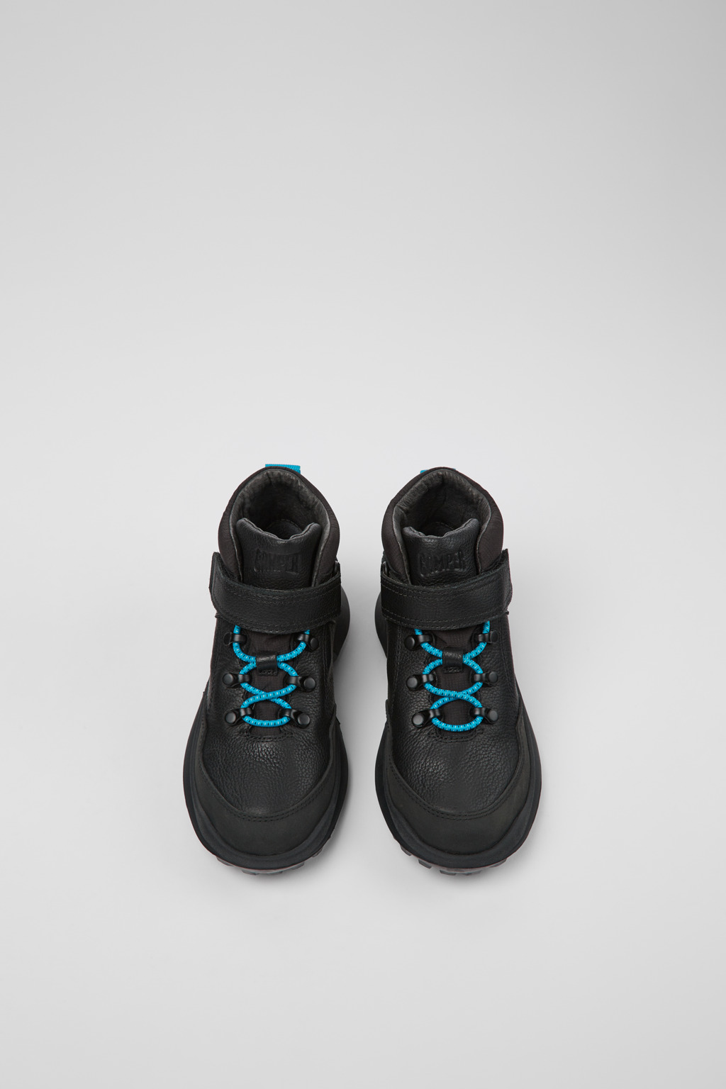 CRCLR Black leather and textile ankle boots for kids - Image 4