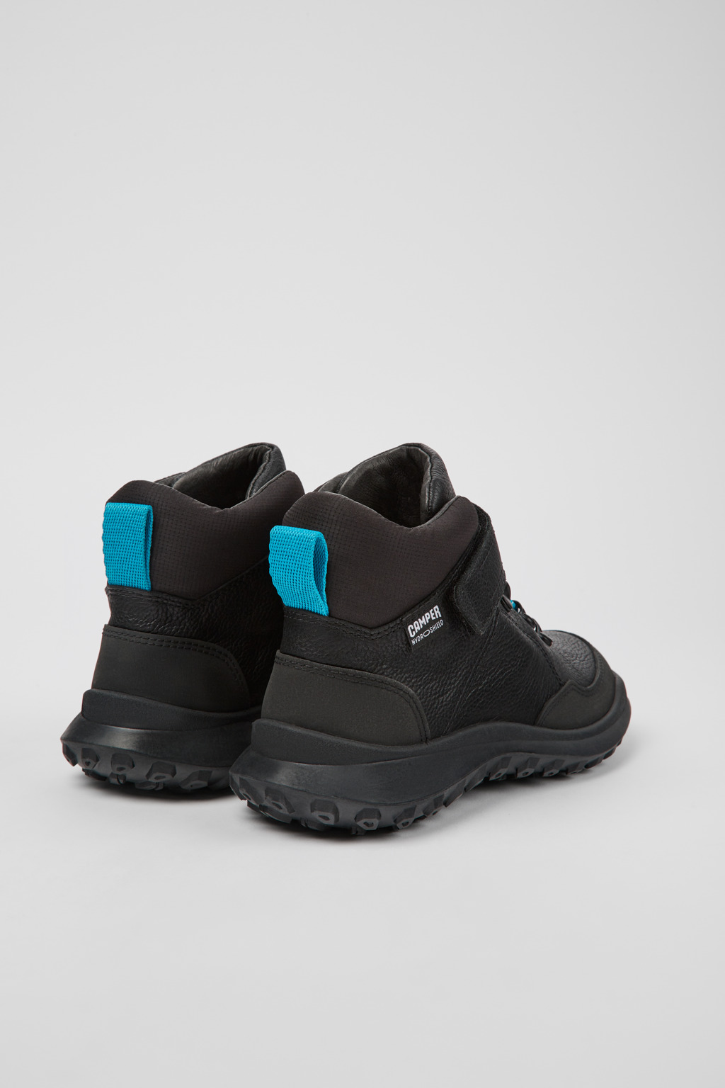 CRCLR Black leather and textile ankle boots for kids - Image 3