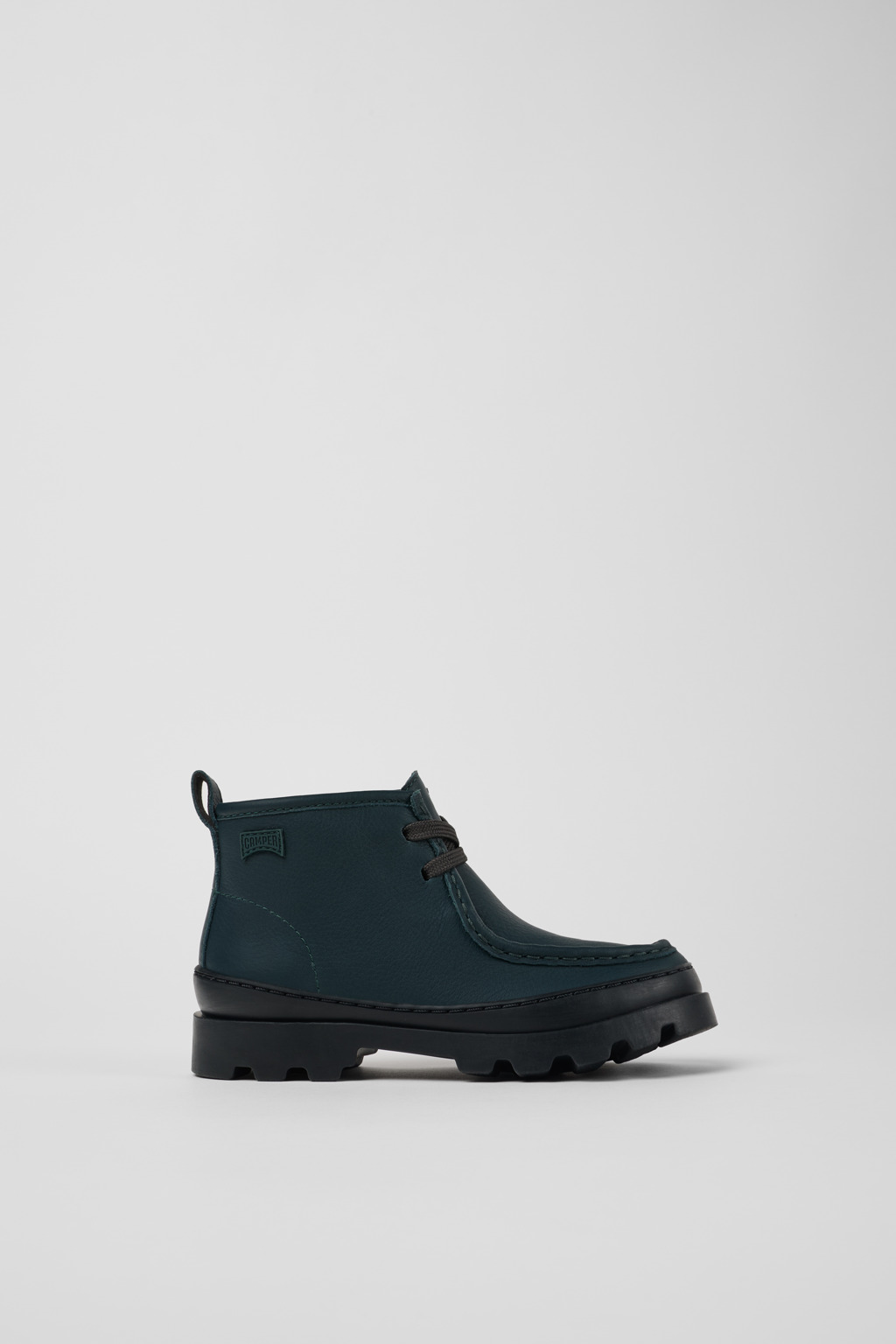 Brutus Green leather ankle boots for kids - Image 2