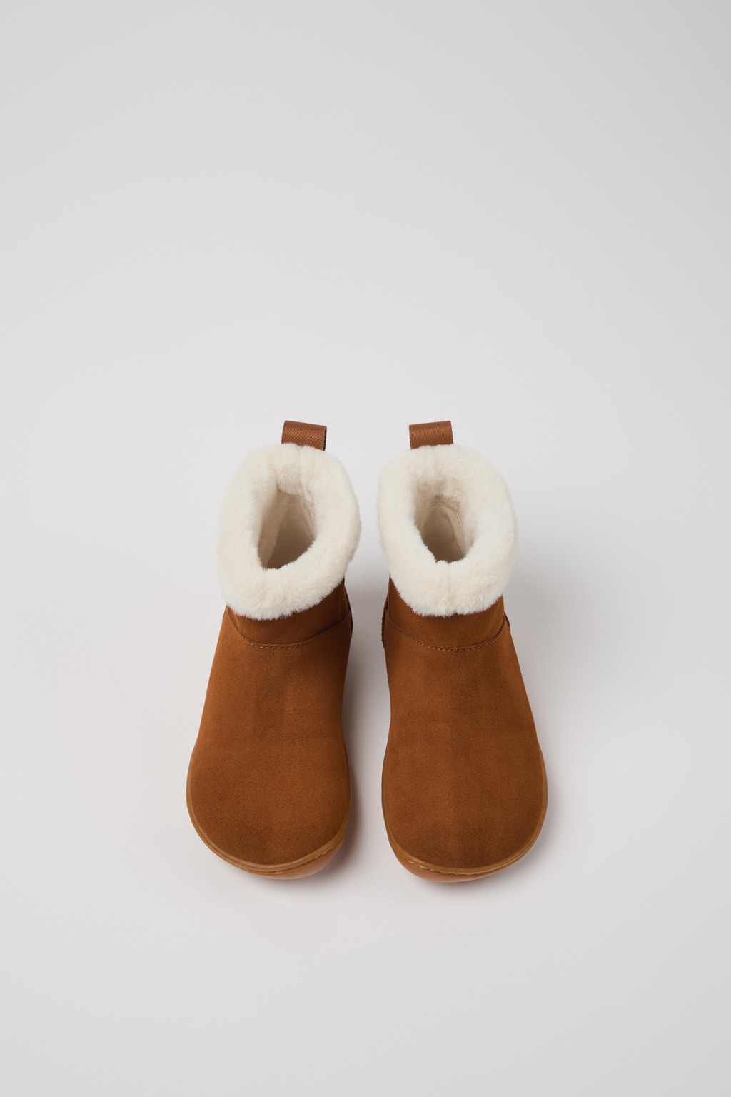 Peu Brown Nubuck Ankle Boots for Kids. - Image 4