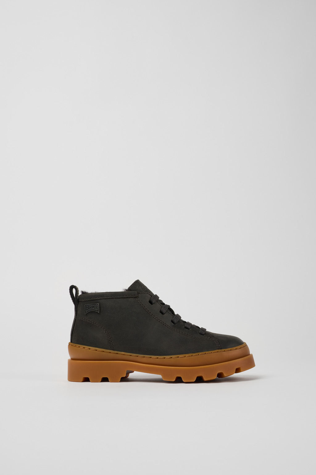 Brutus Grey nubuck ankle boots for kids - Image 2