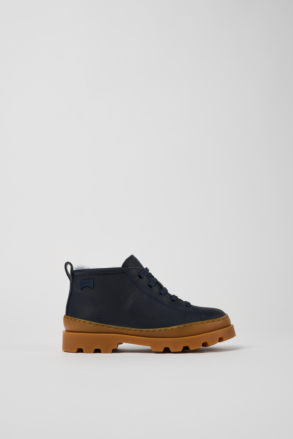 Brutus Blue leather ankle boots for kids - Image 2