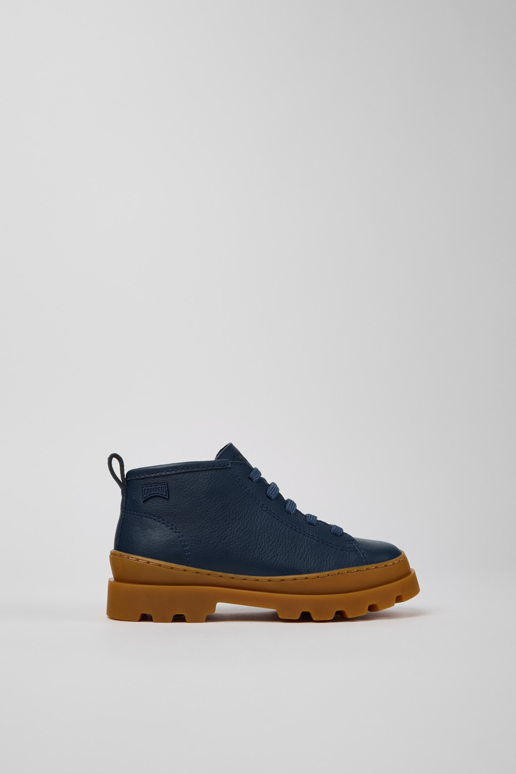 Brutus Blue Leather Ankle Boots for Kids. - Image 2