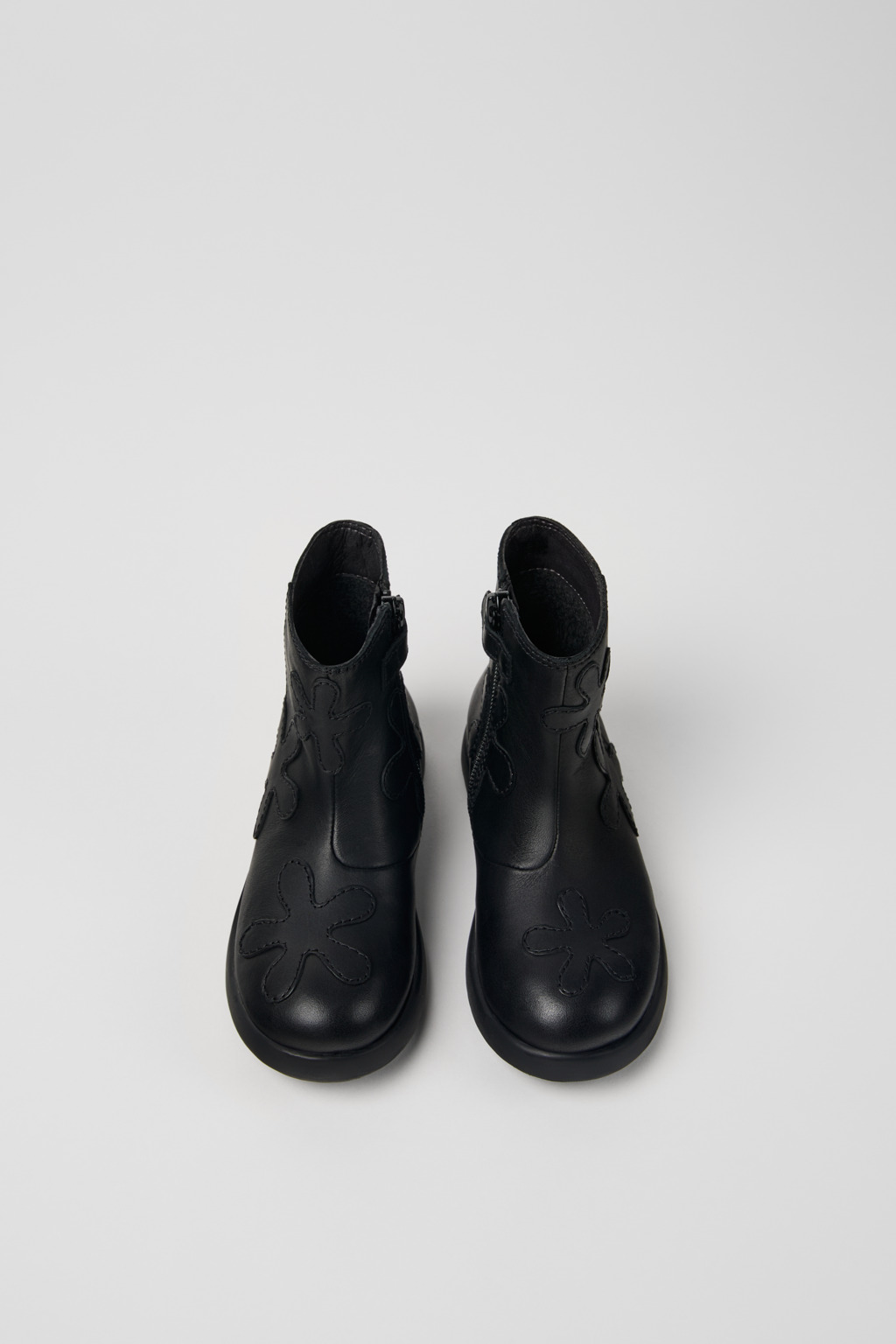 Twins Black leather boots for kids - Image 4