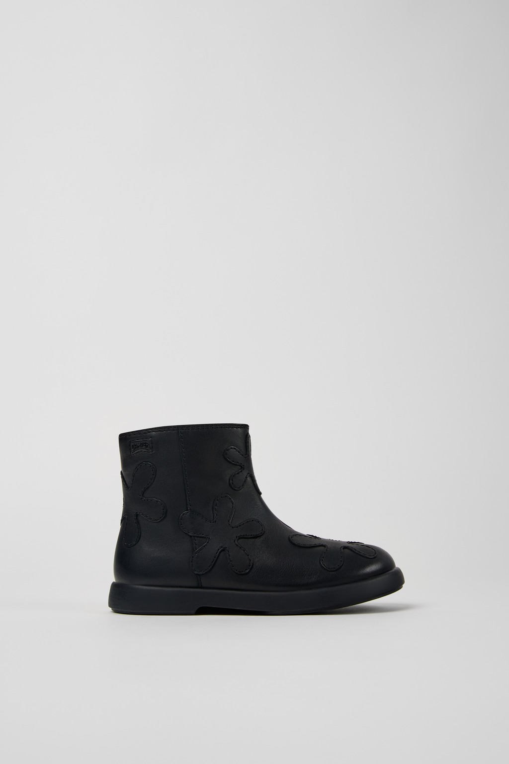 Twins Black leather boots for kids - Image 2